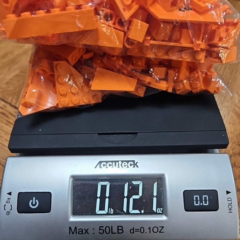LEGO Bulk lot 3/4 lbs pounds Bright Orange bricks blocks pieces - Picture 1 of 4